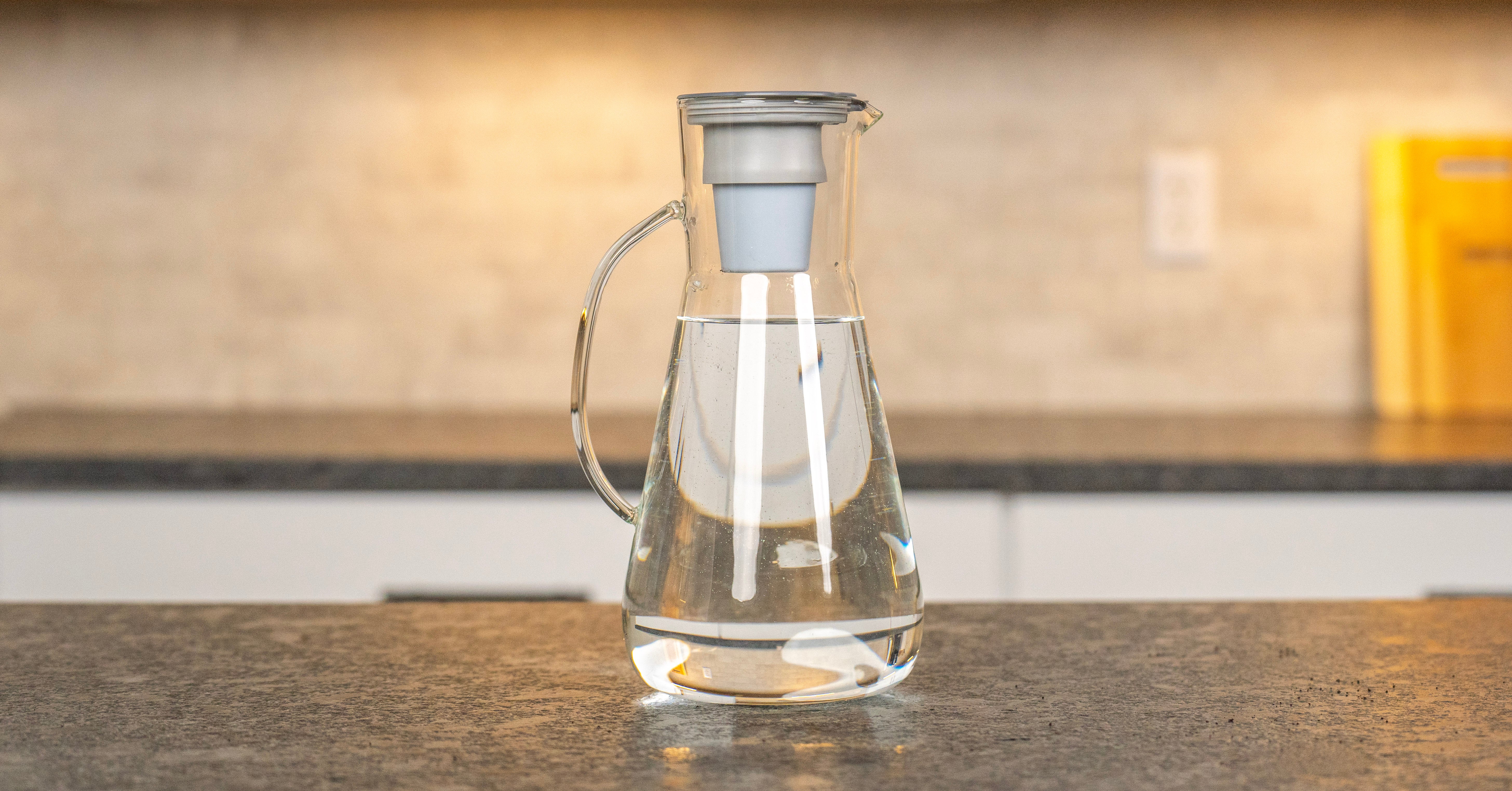 64 oz Glass Pitcher with Lid - BPA Free Large Beverage Dispenser for Iced Tea, Lemonade & Water - Perfect for Parties, Picnics & Outdoor Gatherings
