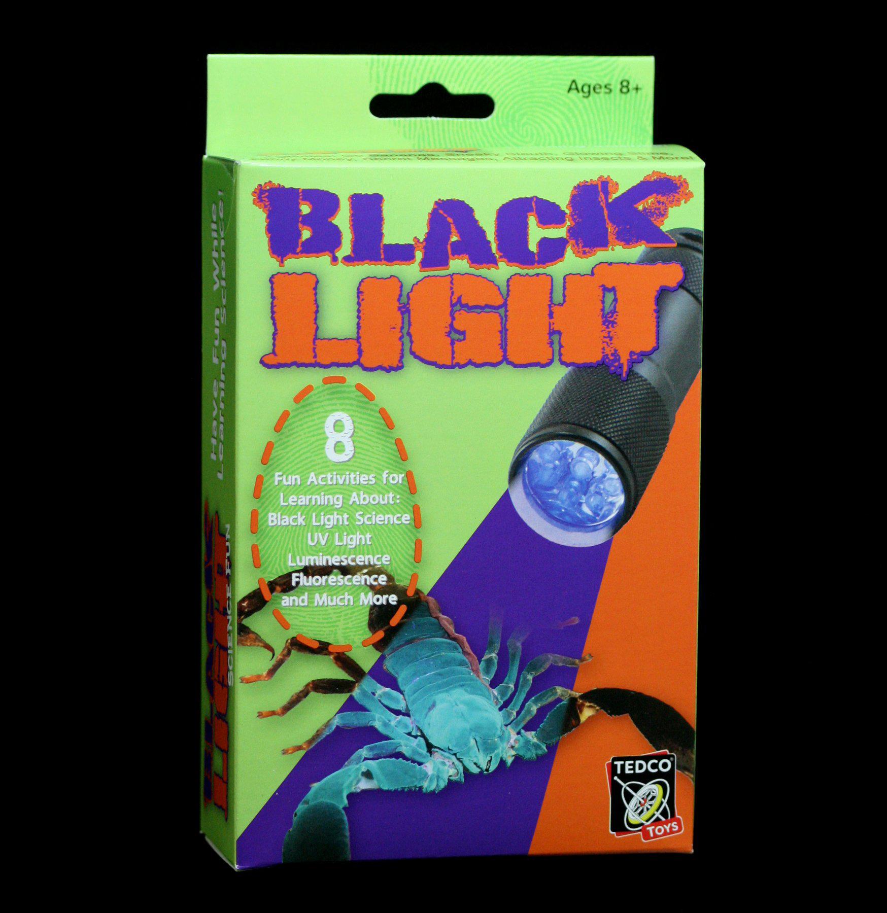 Black Light Science Kit for Kids - UV Flashlight & Glow in the Dark Experiments - Perfect for Science Fair Projects & STEM Learning Activities
