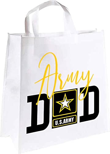 Army Dad Tote Bag - Durable Military Themed Canvas Shoulder Bag for Men - Perfect for Father's Day Gifts, Military Apparel & Everyday Use