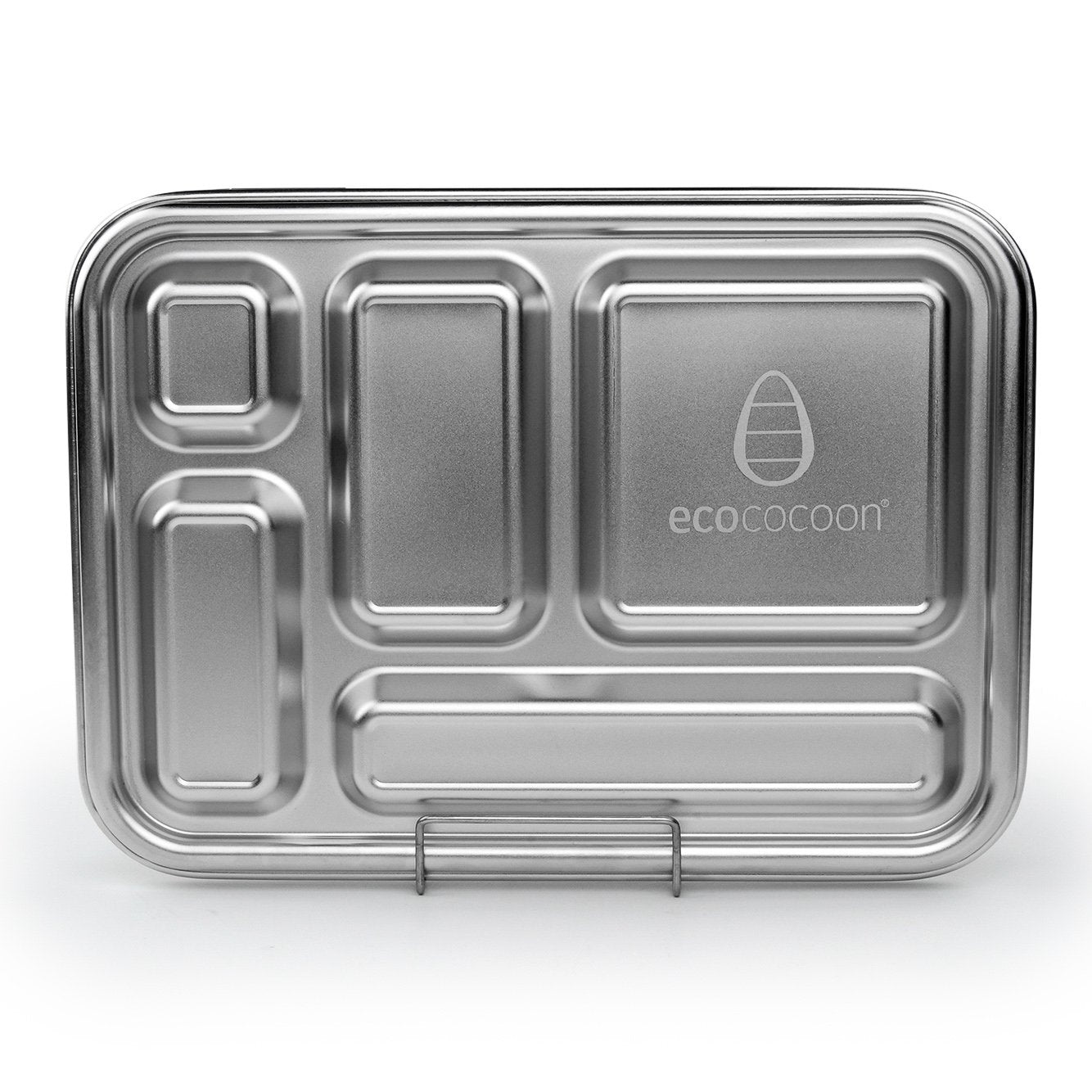 Ecococoon Stainless Steel Leakproof Bento Box - 5 Compartment Lunch Container for Adults & Kids | Perfect for School, Office, Picnics & Meal Prep | Eco-Friendly & Durable Food Storage Solution