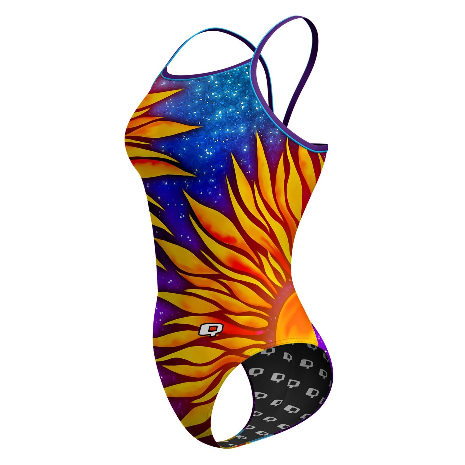 Moonflower Sunback Tank Top for Women - Breathable Yoga & Workout Tank - Summer Casual & Athletic Wear for Gym, Running, and Outdoor Activities
