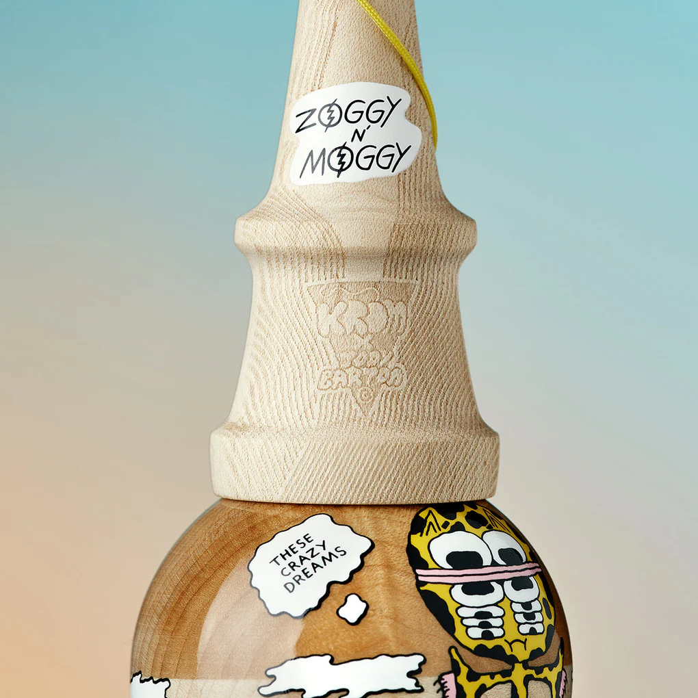 Krom Zoggy n' Moggy Kendama - Premium Japanese Skill Toy for All Ages | Perfect for Stress Relief, Hand-Eye Coordination & Fun Indoor/Outdoor Play