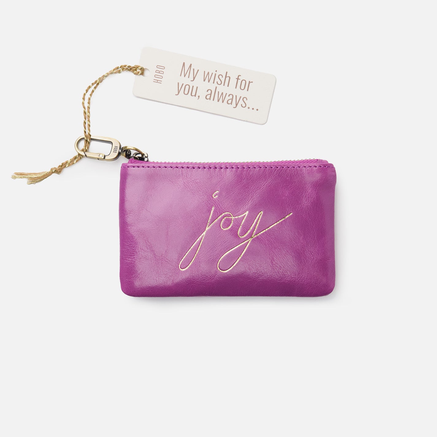Sentimental Polished Leather Pouch in Violet - Perfect for Gifts, Jewelry Storage & Travel Accessories