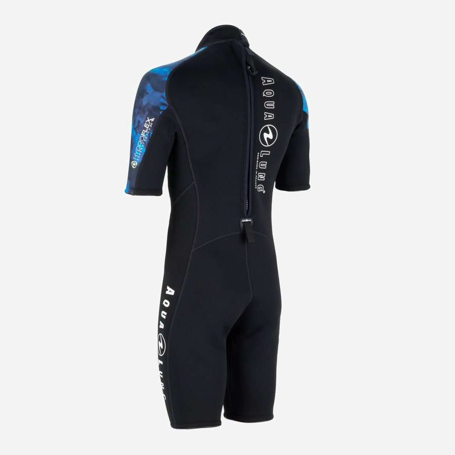 Aqualung Men's Hydroflex 3mm Neoprene Shorty Wetsuit for Snorkeling, Scuba Diving & Water Sports | Warm & Flexible Swimwear