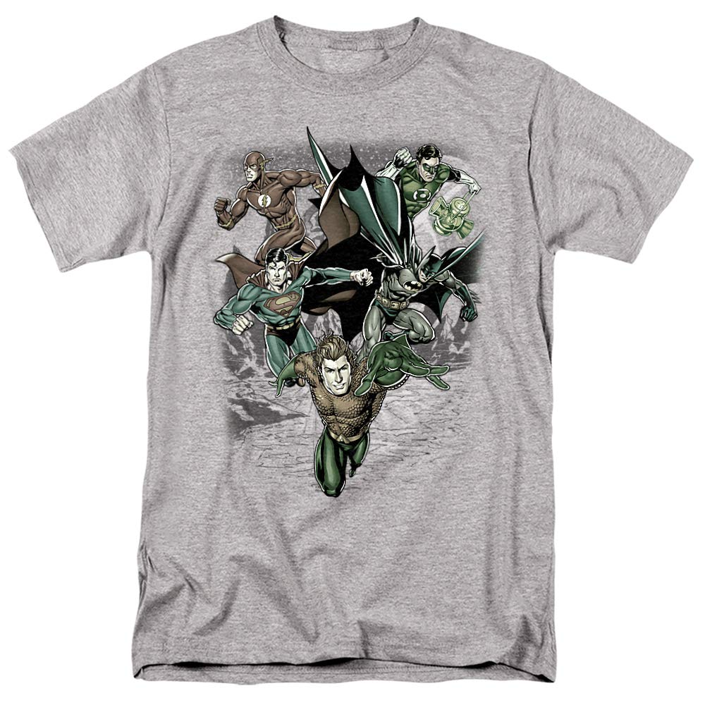Justice League Spacing Out Graphic T-Shirt for Men & Women | DC Comics Superhero Unisex Tee | Casual Wear & Cosplay