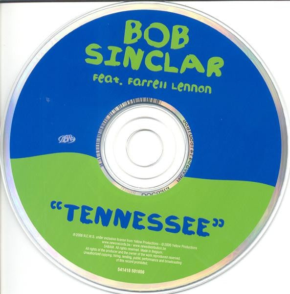 Bob Sinclar Feat. Farrell Lennon - Tennessee (CD) | Dance Music, Electronic Pop | Perfect for Parties, Workouts & Road Trips