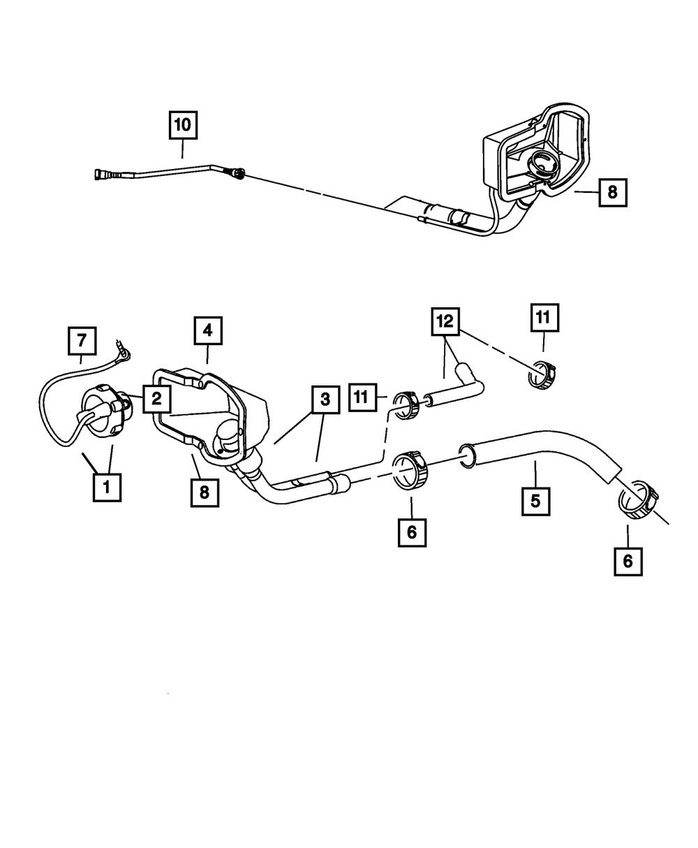 Mopar 5211 3581AC Fuel Tank Filler Neck Replacement - Compatible with Dodge, Jeep, Chrysler Vehicles - Durable OEM Auto Part for Smooth Fueling Experience