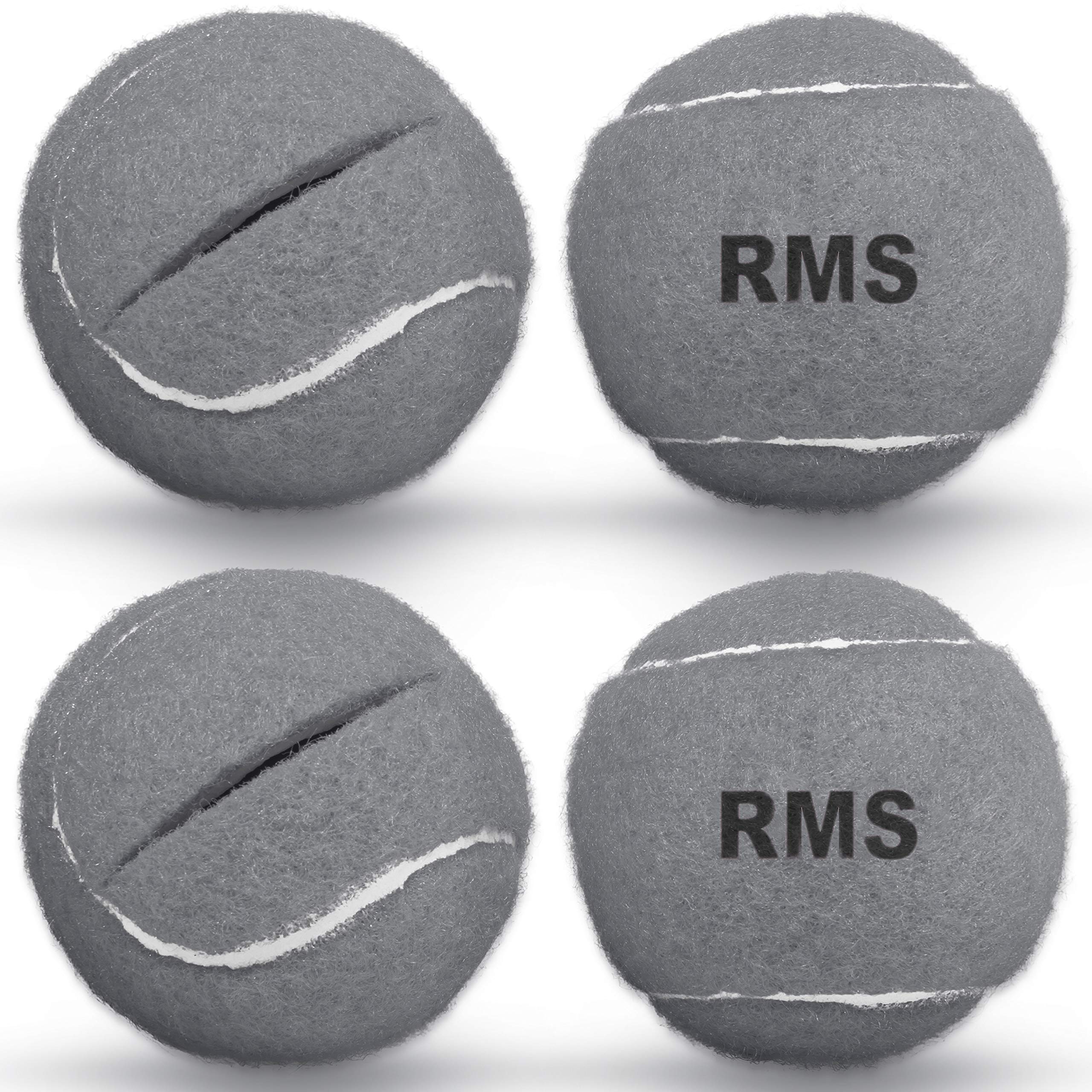 RMS Walker Glide Balls - Set of 4 Non-Slip Mobility Aid Balls for Easy Walker Installation | Universal Fit for Most Walkers | Slip-Resistant Grey Design | Perfect for Seniors & Post-Surgery Recovery at Home