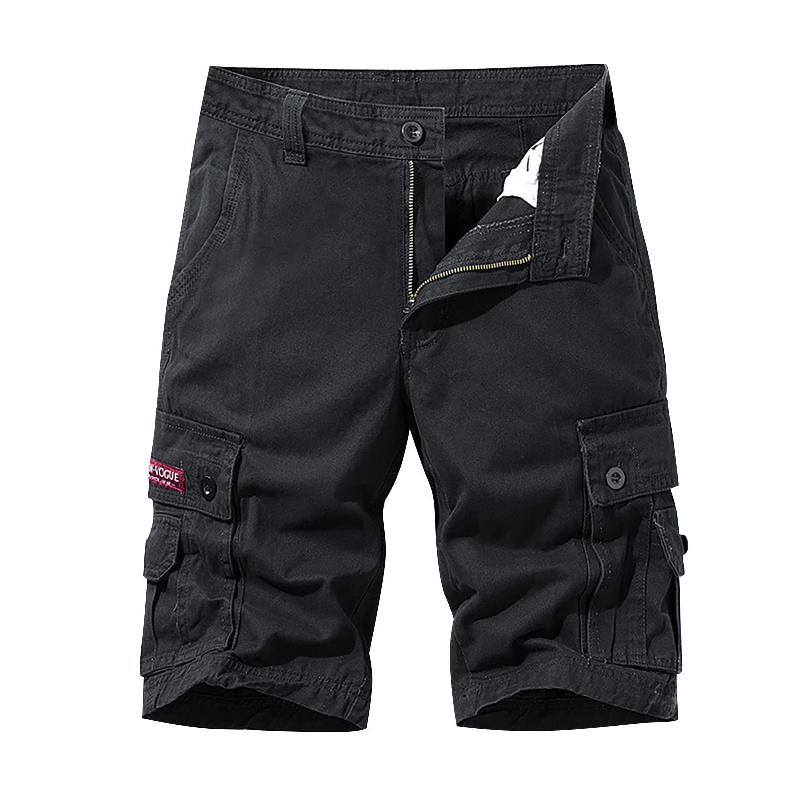 Men's Slim Fit High Waist Cargo Pants - Durable Work Pants with Multiple Pockets for Outdoor, Hiking, and Casual Wear