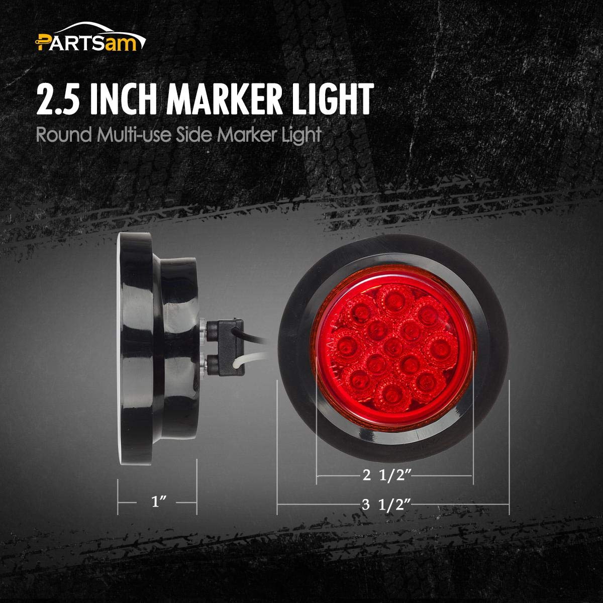 Partsam 10Pcs 2.5