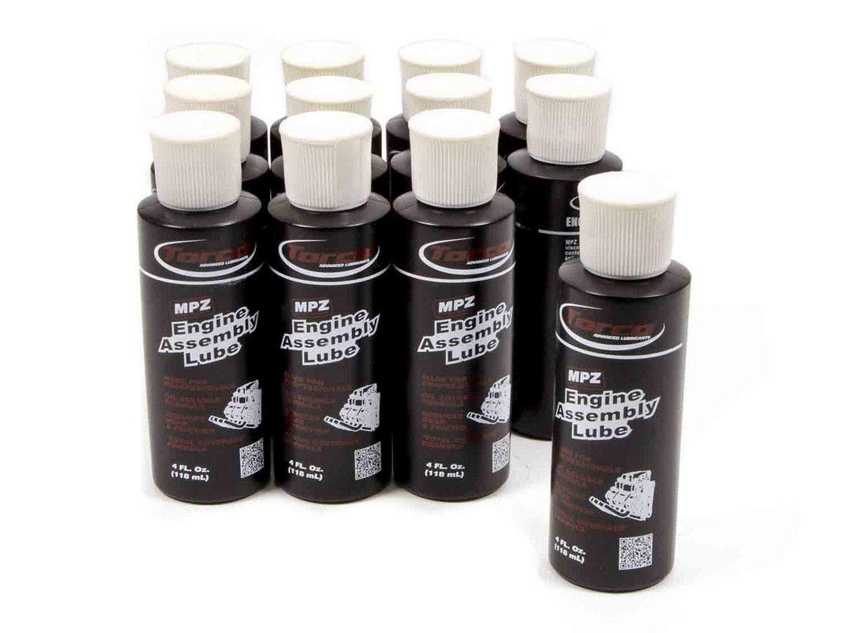 TORCO A550055J MPZ Engine Assembly Lube - 4 oz Bottle (12 Pack) - High Performance Engine Lubricant for Motorcycle, Automotive & Marine Applications - Perfect for Engine Builds, Rebuilds & Maintenance