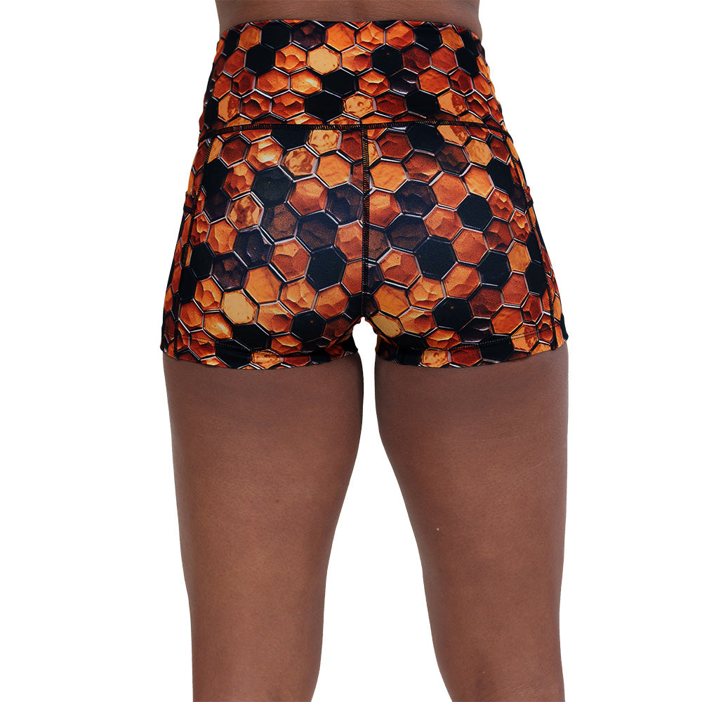 Breathable Honeycomb Pattern Quick-Dry Athletic Shorts for Men & Women - Perfect for Running, Gym & Outdoor Workouts