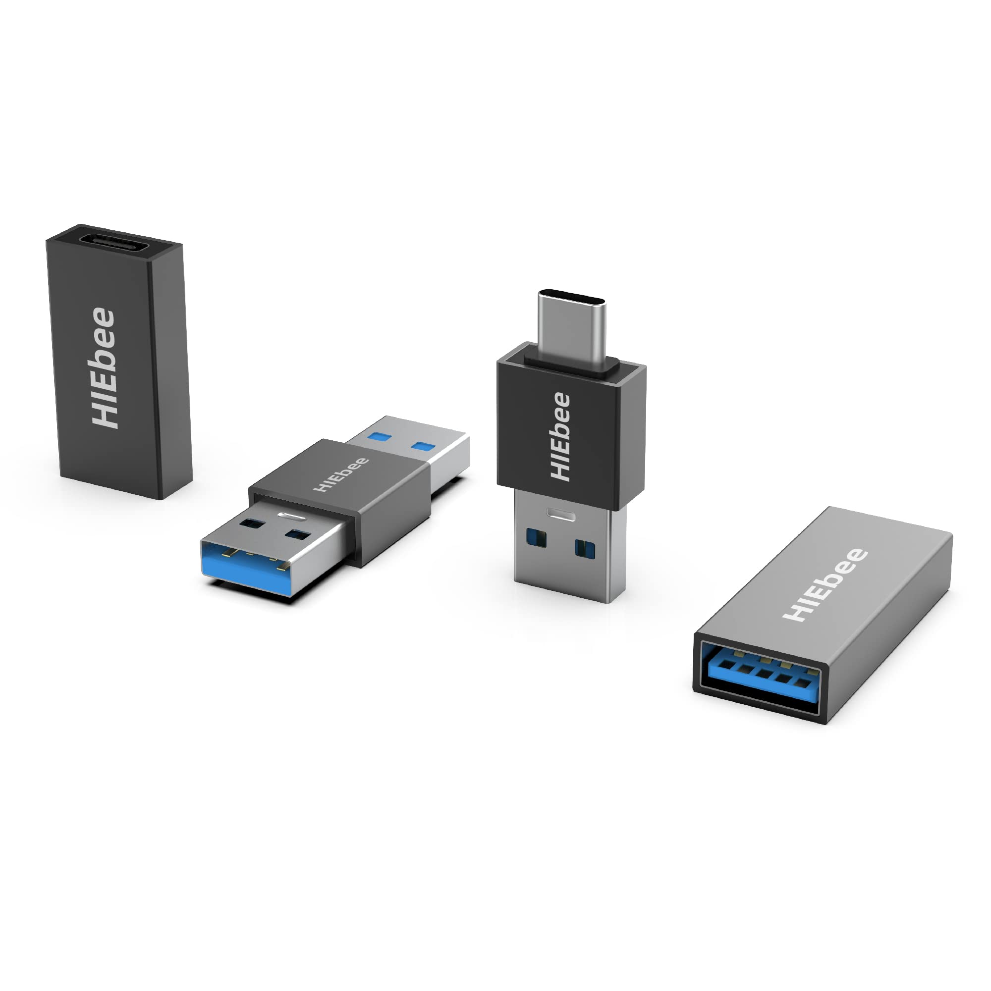 USB 3.0 Adapter Set - A to A Male, Female to Female, Type-C to A Male & 3.0 Female to C Female Connector | Compatible with Hard Drives, Laptops, PCs | Perfect for Data Transfer, Charging & Device Connectivity