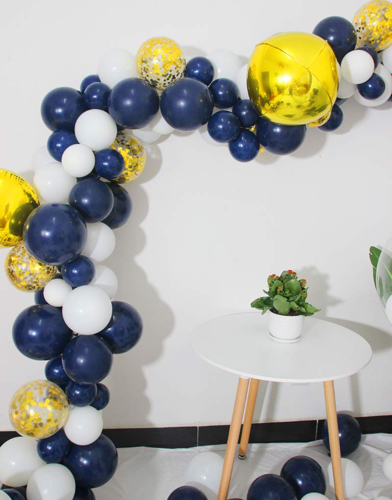 50 Pack Navy Blue Latex Balloons 10 Inch - Helium & Air Fill Party Balloons for Birthday, Wedding, Christmas Decorations | Perfect for Baby Showers, Graduations & Anniversary Celebrations