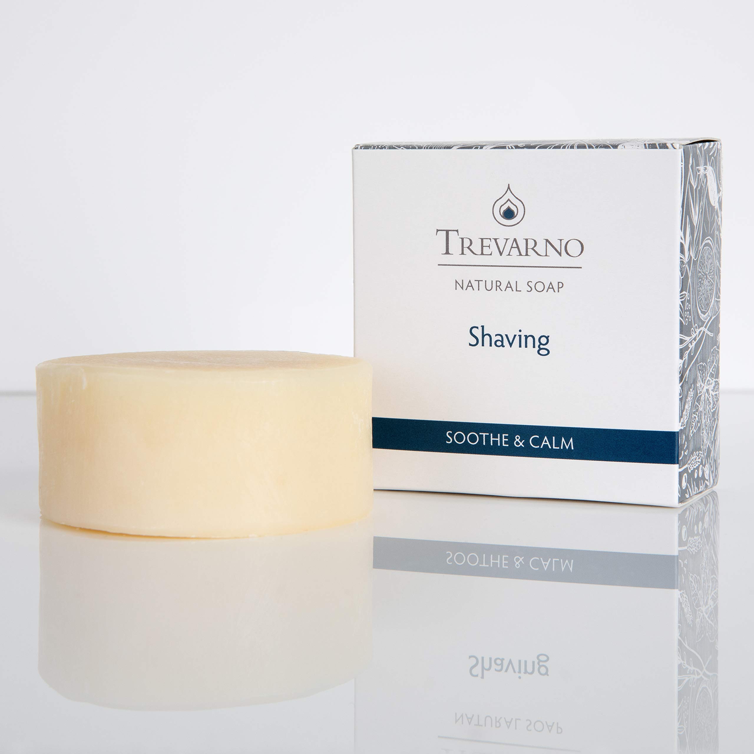 Natural Shaving Soap Bar 75g - Organic Vegan Shave Soap for Men with Shea Butter & Essential Oils - Perfect for Sensitive Skin & Wet Shaving Routine