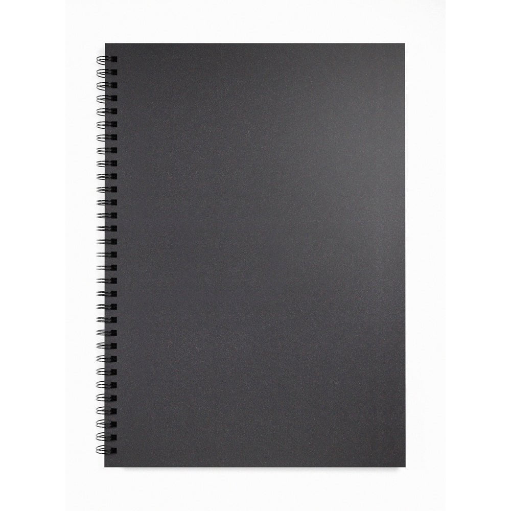 Artgecko Shady Sketchbook A3 Size - 80 Pages (40 Sheets) 200gsm Black Toned Paper - Perfect for Drawing, Sketching & Mixed Media Art - Ideal for Artists, Designers & Students