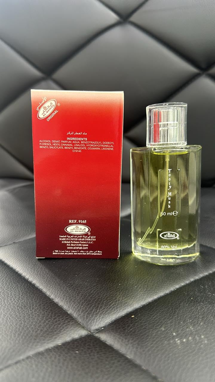 AlRehab Tooty Musk Body Spray Perfume for Men - 50ml/1.65oz Long-Lasting Fragrance | Fresh Scent for Daily Wear, Gym, Office & Date Night