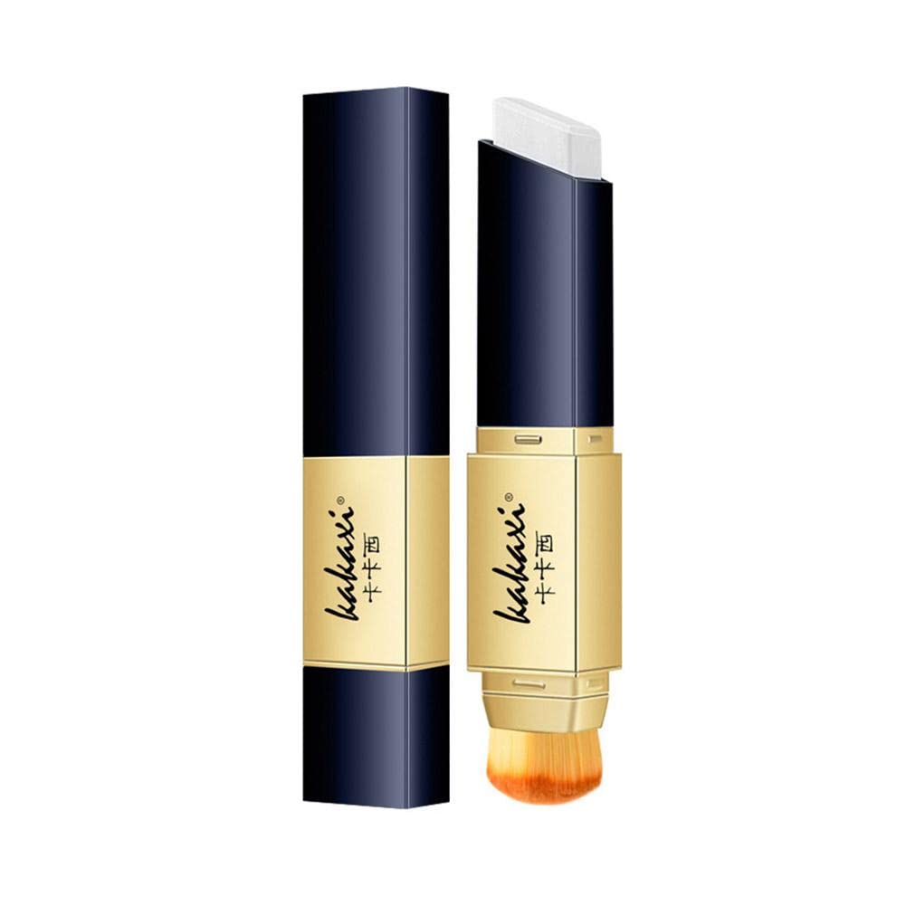 2-in-1 Color Changing Foundation Stick - Long Lasting Concealer with Brush for Flawless Nude Makeup