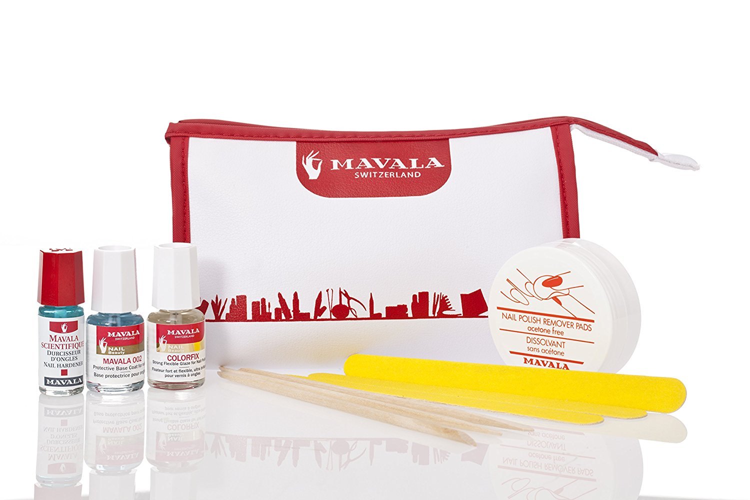 Mavala Complete Nail Care Kit - Professional Manicure & Pedicure Set for Strong, Healthy Nails at Home or Salon Use