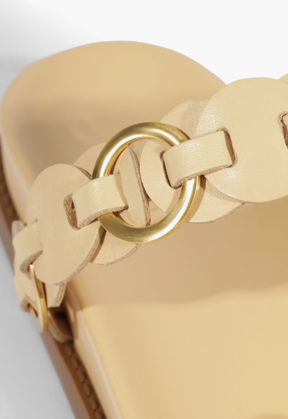 Selina Beige Leather Sporty Sandal - Women's Comfortable Casual Walking Shoes for Summer Outfits | Perfect for Beach, Travel & Everyday Wear