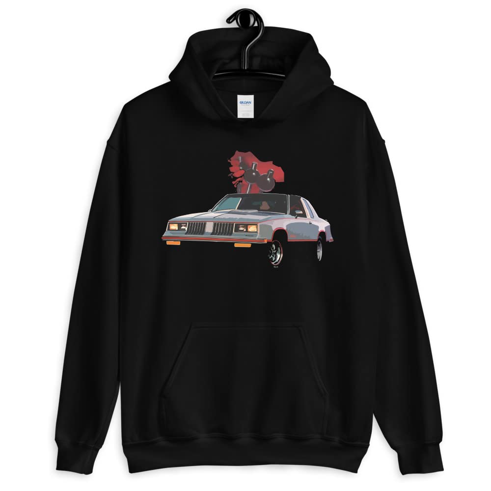 1984 Hurst/Olds Lightning Rod Shifter Classic Car Hoodie - Vintage Muscle Car Apparel for Men & Women - Perfect for Car Enthusiasts, Auto Shows & Casual Wear
