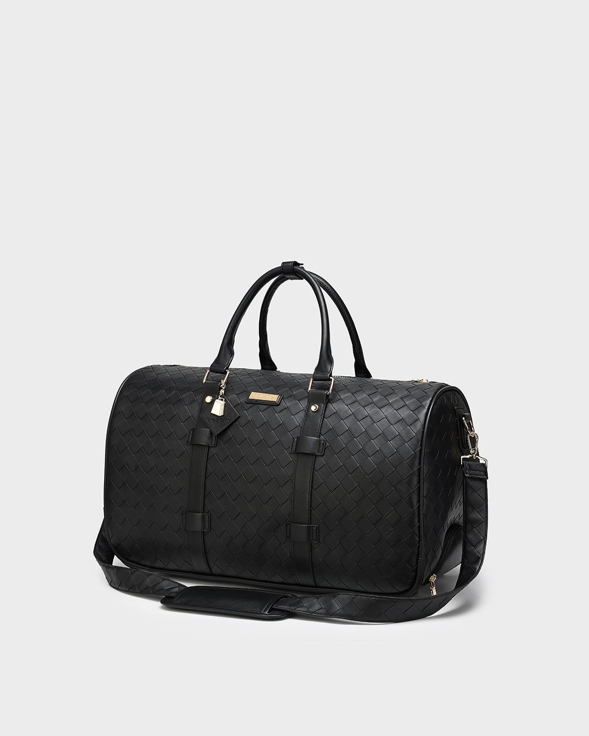 Bodega Rolling Duffle Bag - Black Travel Luggage for Gym, Weekend Trips & Business Carry-On | Durable Spinner Wheels & Expandable Storage