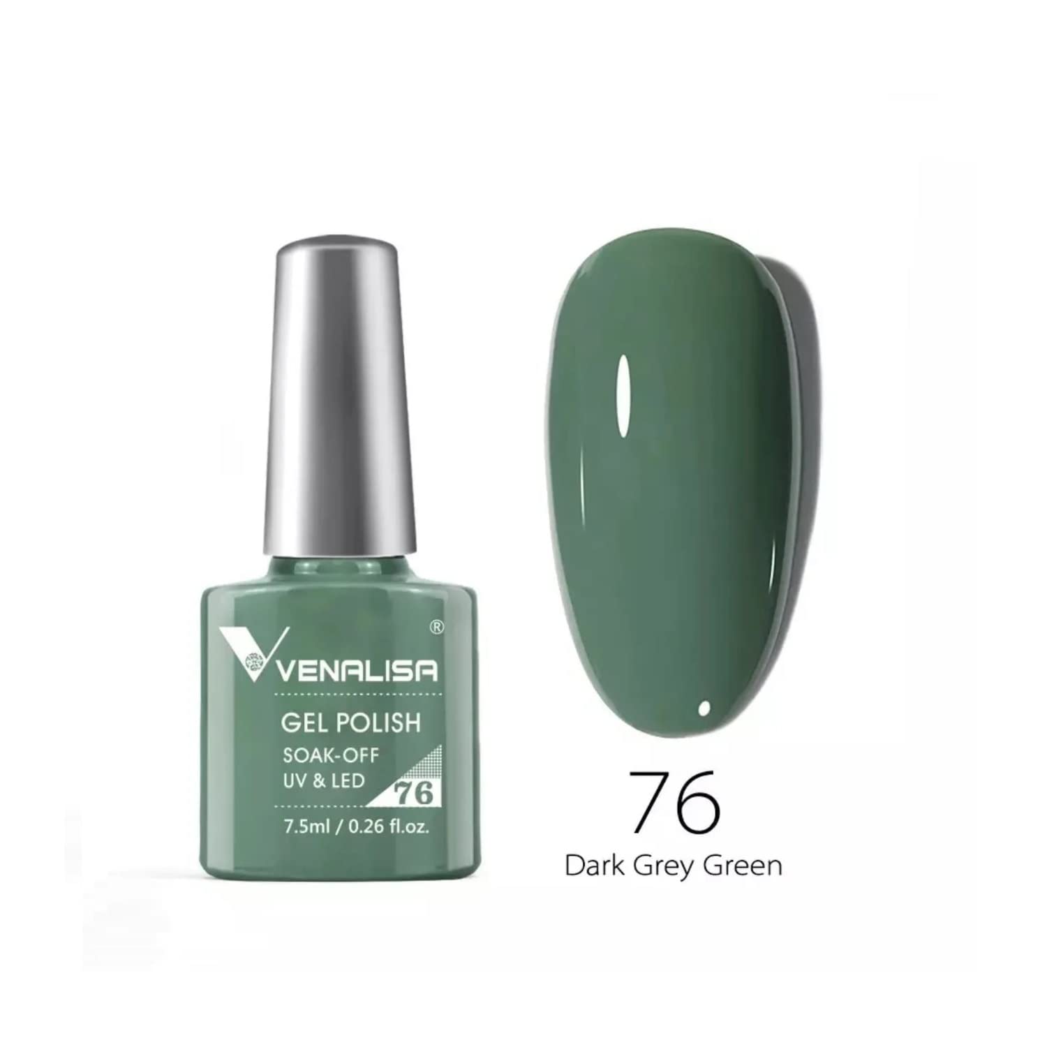 VENALISA 7.5ml #76 Soak Off UV LED Gel Nail Polish - Long Lasting Salon Quality Manicure Gel for Nail Art - Requires UV/LED Light to Cure - Perfect for Home DIY & Professional Nail Salons