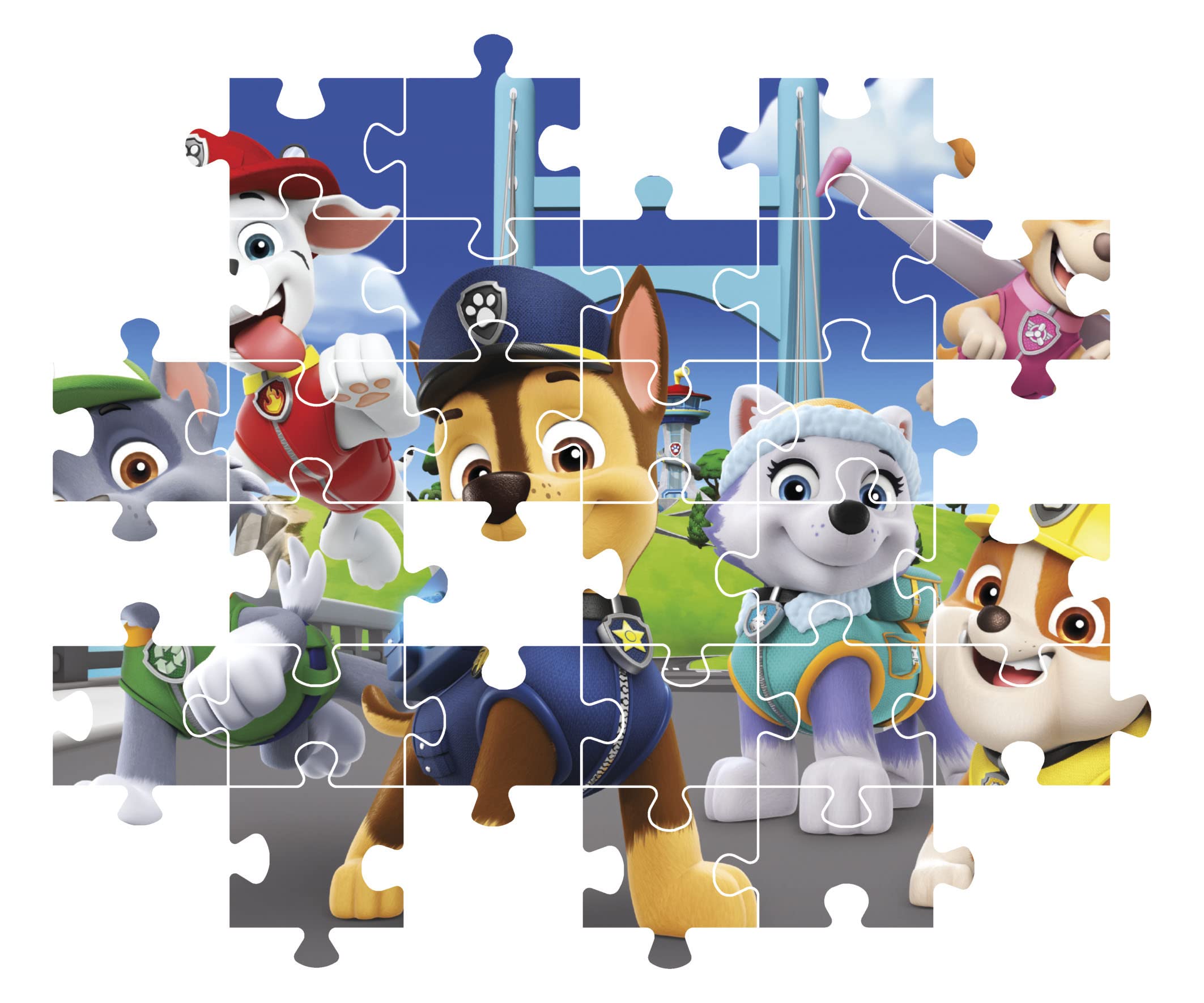 Clementoni Supercolor Puzzle 180 Pieces - Paw Patrol Cartoon Puzzle for Kids Age 7, Made in Italy - Fun Educational Toy for Children's Learning & Playtime