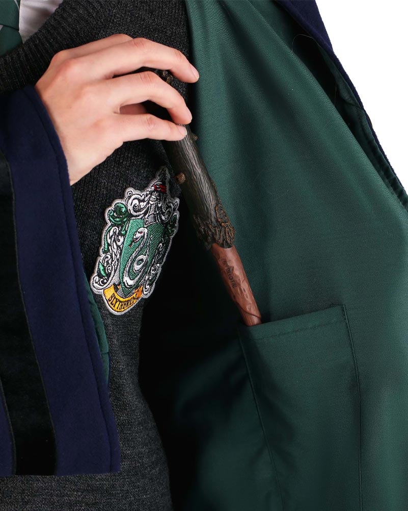1920s Vintage Slytherin Robe for Adults - Harry Potter Inspired Wizard Costume - Perfect for Halloween, Cosplay, and Themed Parties