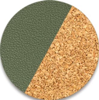 Olive Green+cork