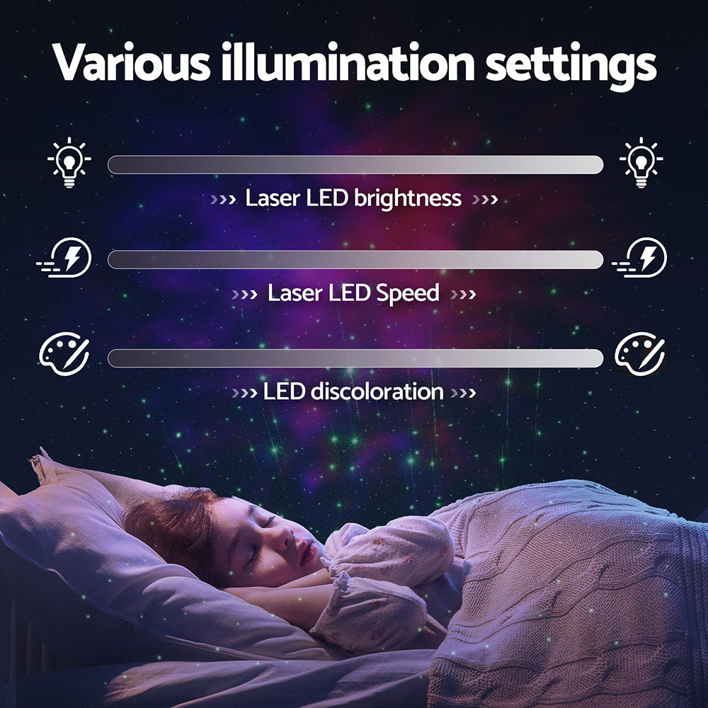 Cosmic Glow Galaxy Projector Light - 4K Starry Night Sky Projector for Bedroom, Kids Room & Meditation | 360° Nebula LED Night Light with Bluetooth Speaker & Remote Control (Perfect for Relaxation, Sleep Aid & Home Decor)