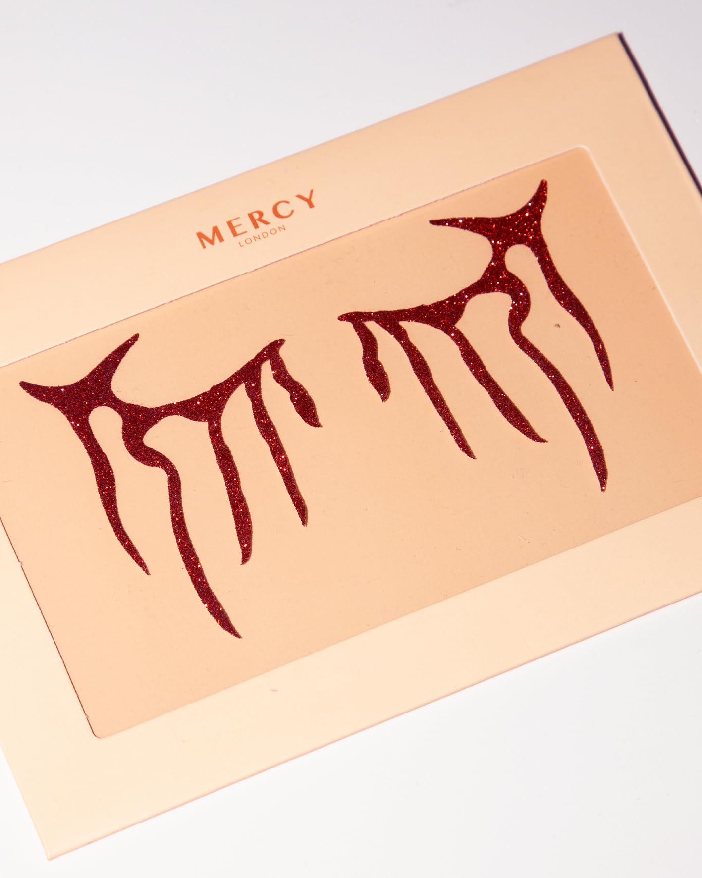 Vampire Face Jewels - Blood Tears Stick-On Gems for Halloween & Cosplay | Gothic Costume Accessories | All-in-One Headpiece by Mercy London