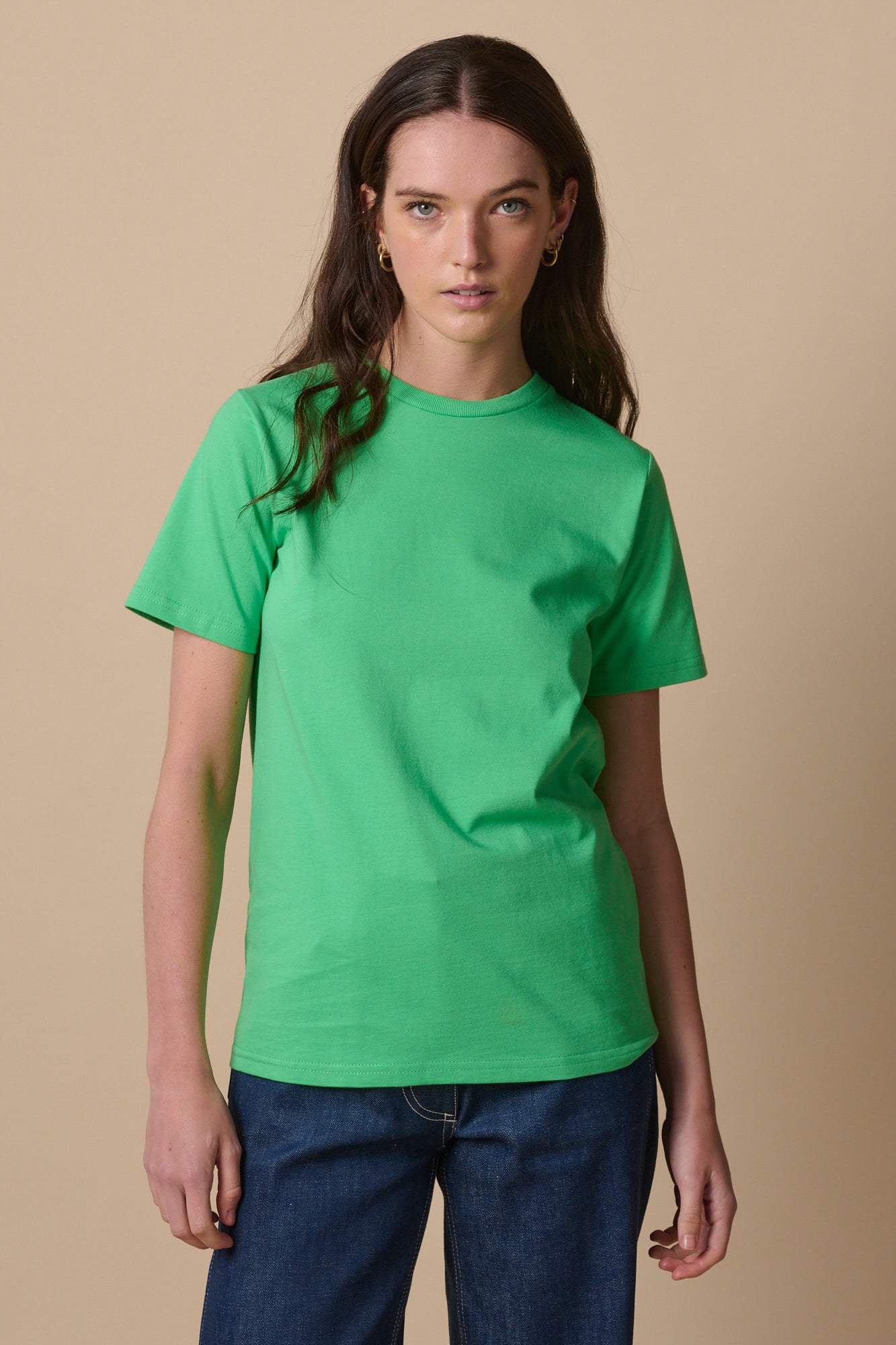 Women's Short Sleeve T-Shirt - Soft Cotton Casual Tee in Apple Green | Perfect for Everyday Wear, Workouts & Summer Outfits