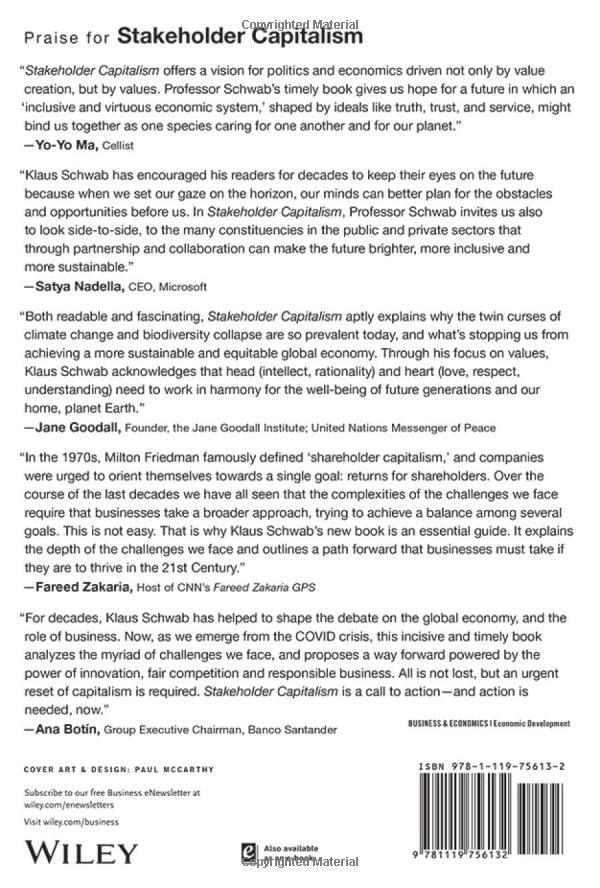 Stakeholder Capitalism Book: Building a Global Economy for Progress, People & Planet | Business Ethics, Sustainable Development & Corporate Responsibility Guide