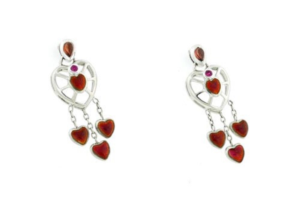 Elegant Sterling Silver Garnet Earrings for Women - Perfect for Weddings, Parties & Everyday Wear