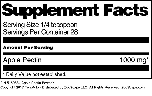 Apple Pectin Powder 1 oz (2 Pack) - Natural Soluble Fiber Supplement for Digestive Health - Perfect for Jams, Smoothies & Baking