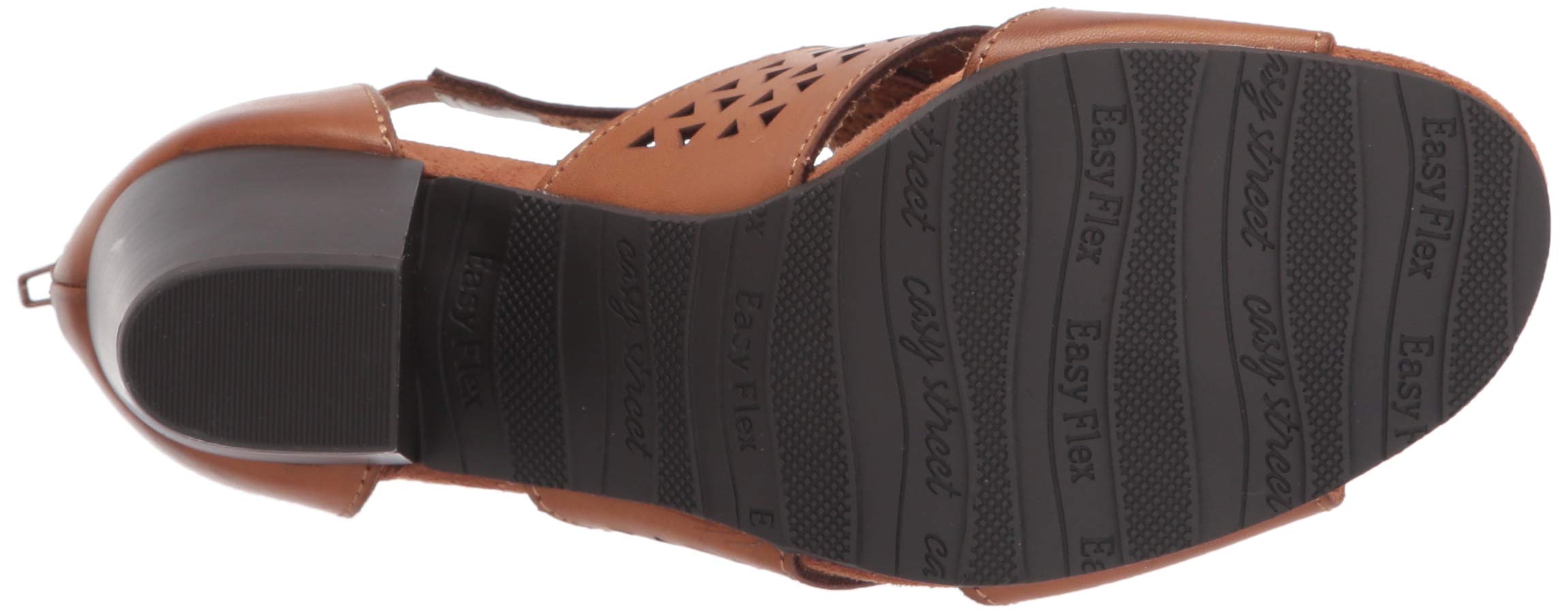 Easy Street Women's Block Heel Sandals - Comfortable Luggage Heels for Travel & Walking | Perfect for Vacations, Work & Casual Outings
