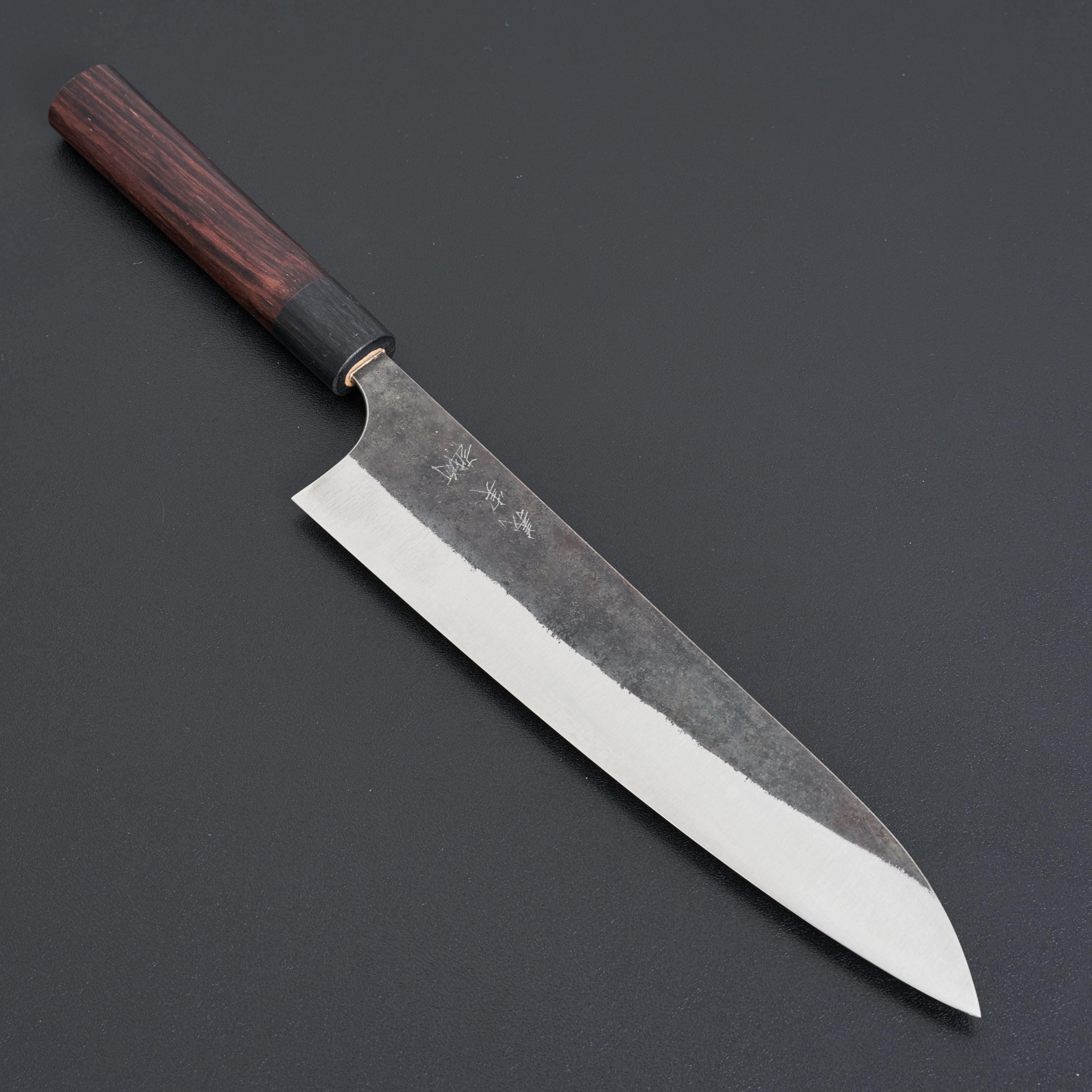 Premium Kato AS Kurouchi Gyuto 240mm Japanese Chef Knife - High Carbon Steel Blade for Professional Cooking, Slicing & Meat Cutting - Perfect for Home Chefs & Culinary Enthusiasts