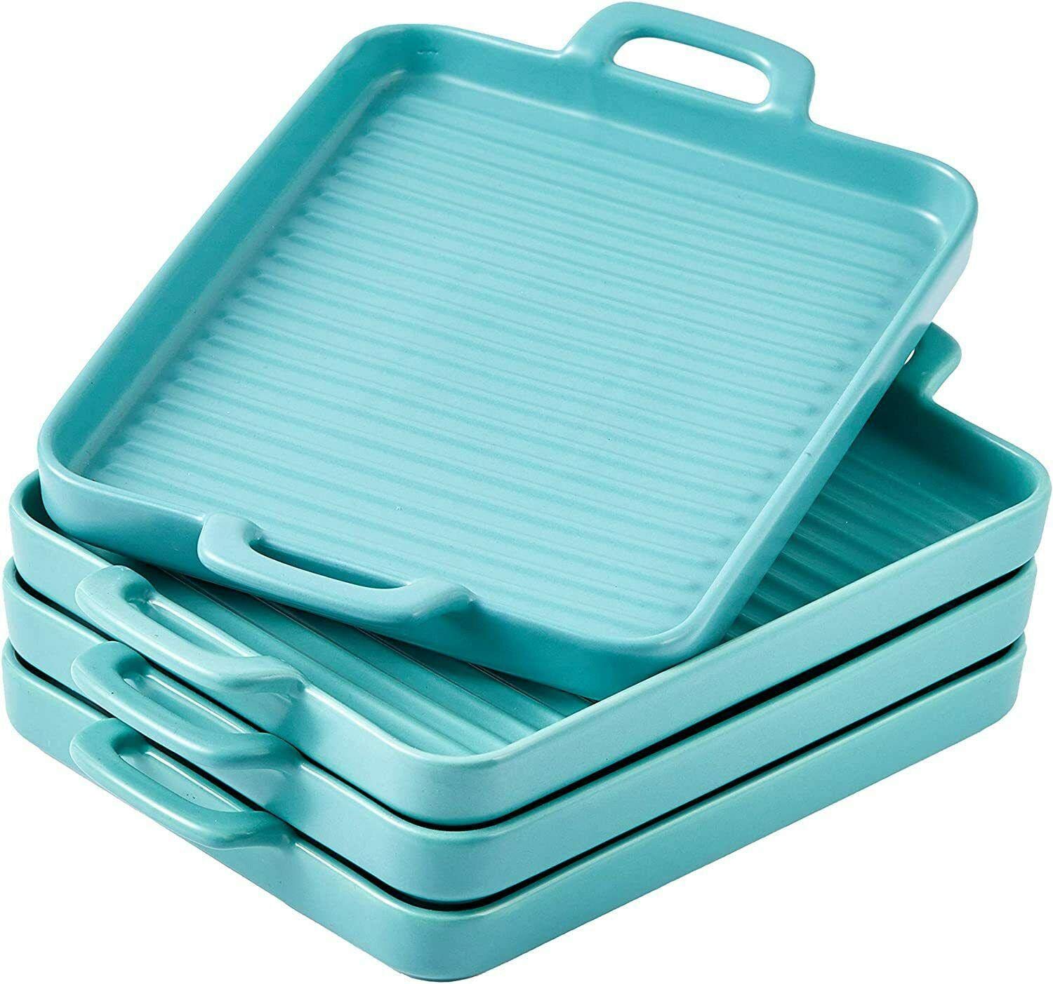 Premium Ceramic Baking Dish & Grill Pan Set - 10