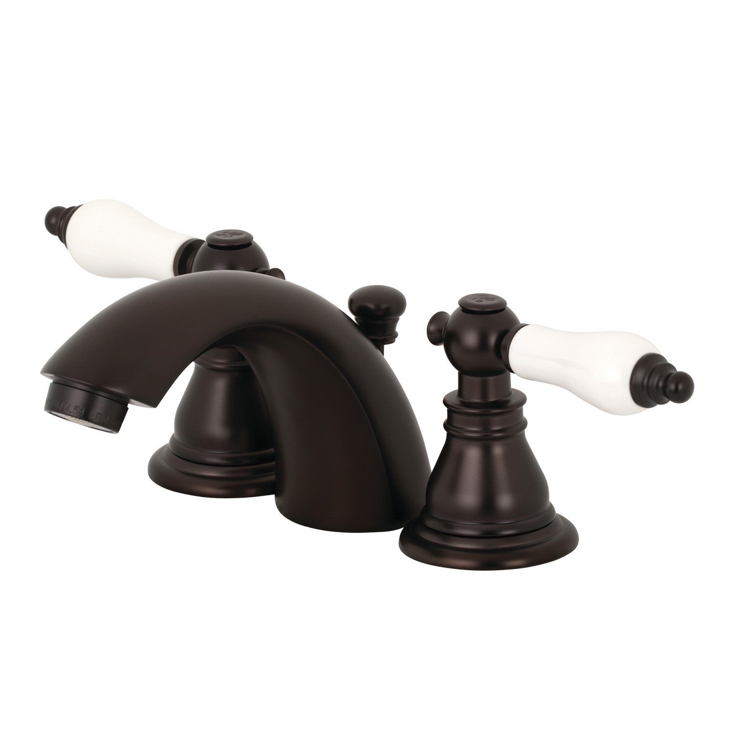American Patriot KB955APL Oil Rubbed Bronze 3-Hole Mini Widespread Bathroom Faucet with Pop-Up Drain - Two Handle Deck Mount for Vanity Sink, Perfect for Modern or Traditional Bathroom Decor