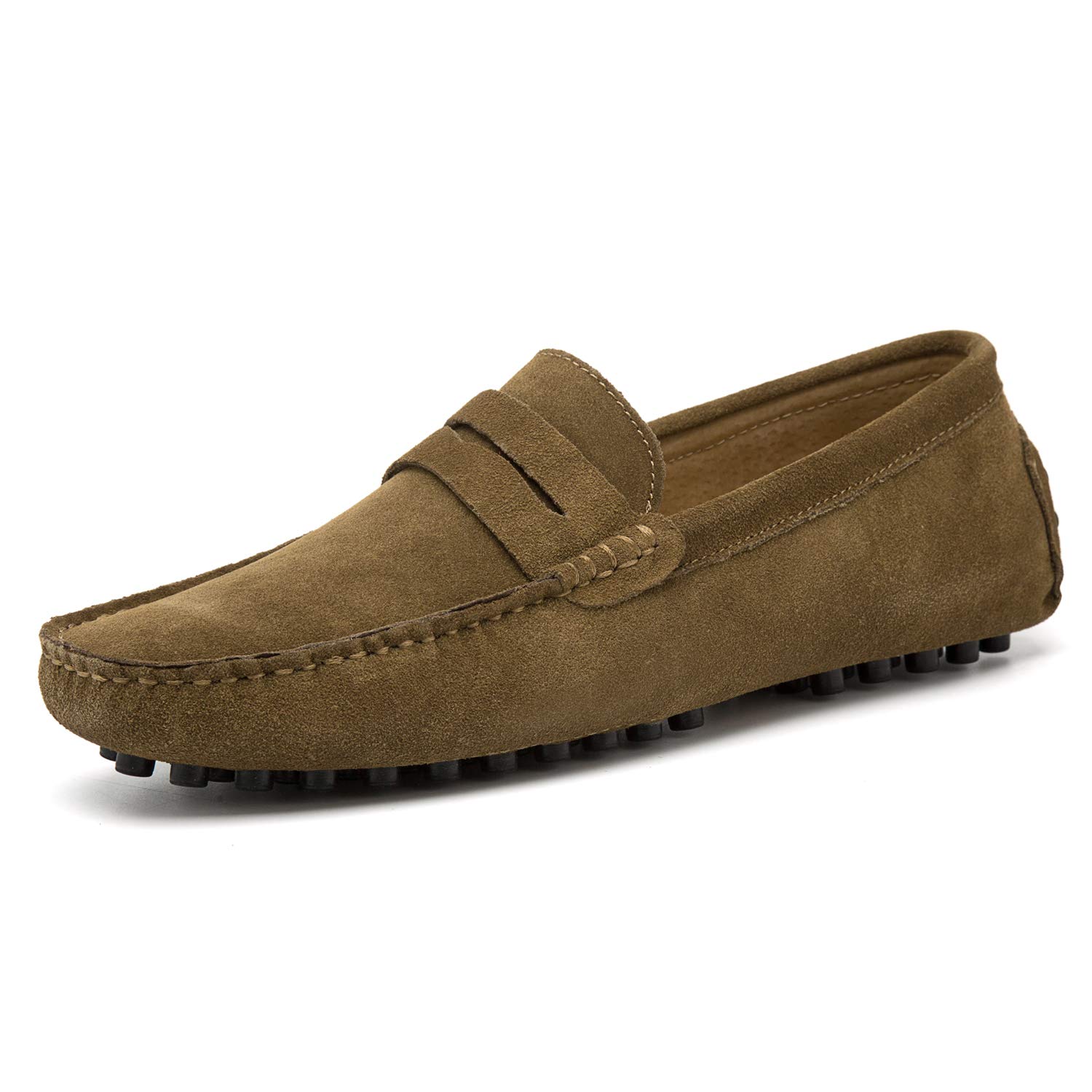 Go Tour Men's Penny Loafers - Comfortable Moccasin Driving Shoes | Slip-On Casual Flats & Boat Shoes for Work, Travel & Everyday Wear
