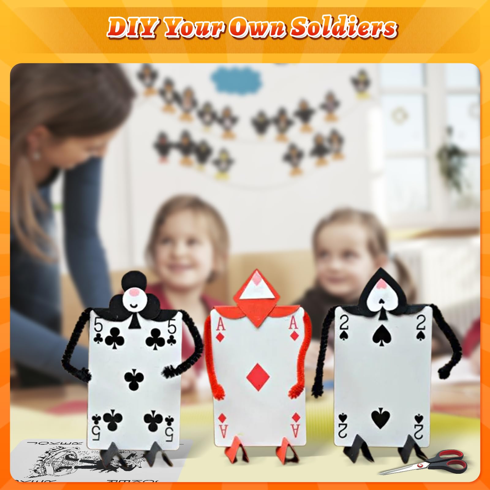 Giant Playing Cards 8x11 Inches - Jumbo Oversized Casino Cards (54-Pack) for Poker, Blackjack, Magic Tricks & Themed Party Decorations | Perfect for Game Nights, Casino Parties & Outdoor Events