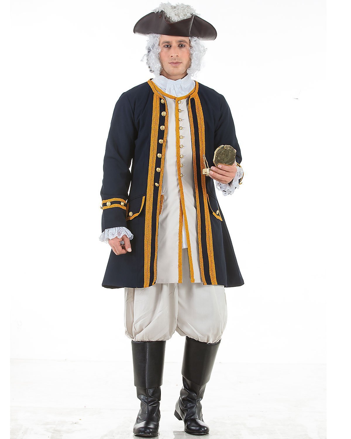 Admiral Norrington Pirate Renaissance Medieval Men's Costume Coat - Perfect for Halloween, Cosplay, and Themed Parties