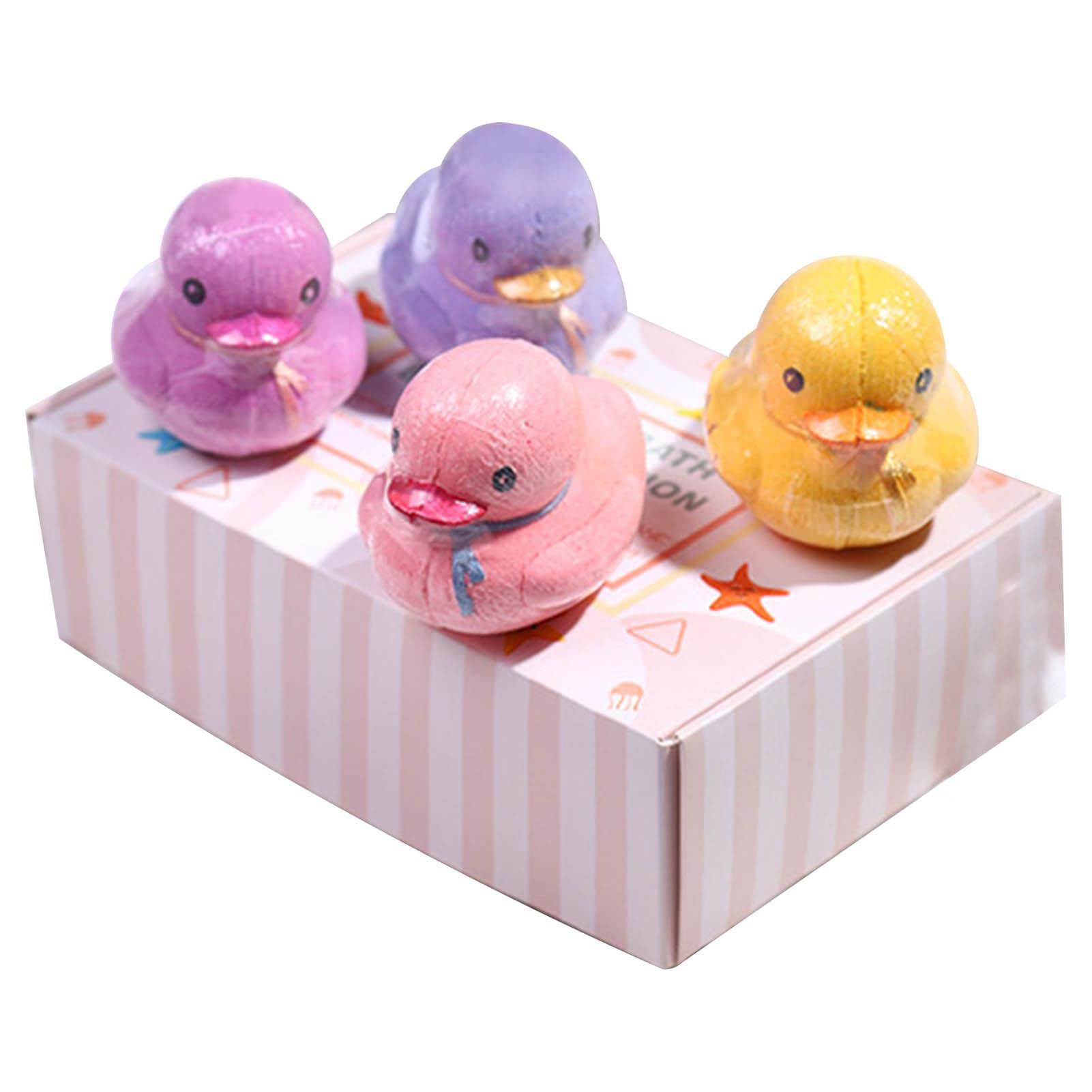 Natural Moisturizing Duck-Shaped Bath Salt Balls Gift Set - Relaxing Spa Bath Bombs for Valentine's Day, Birthdays, Mother's Day & Christmas - Perfect for Home Spa, Self-Care & Romantic Gifts - Umifica