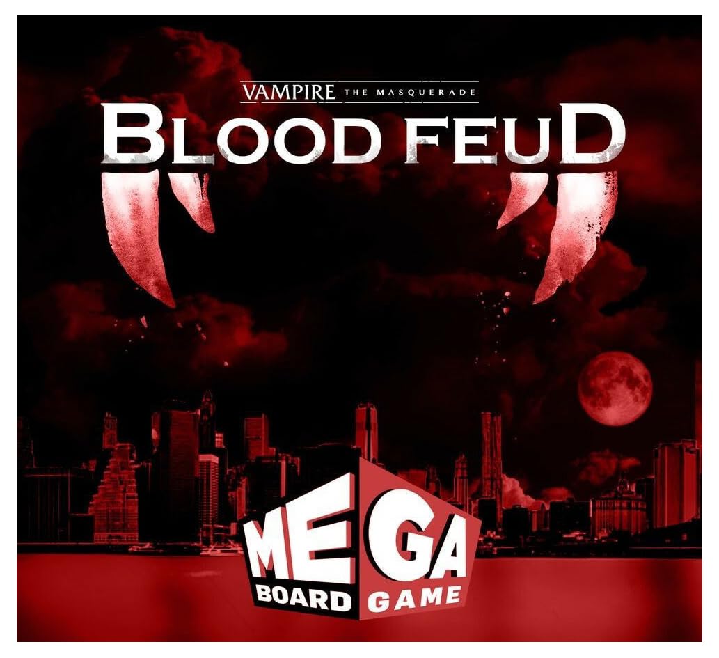 Vampire: The Masquerade - Blood Feud Mega Board Game | 4-32 Players Strategy Game | Perfect for Game Nights & Halloween Parties | Everything Epic