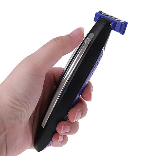 INVODA 6PCS Replacement Razor Blades for Micro Touches Solo Trimmer - Includes 1 Shaver & EVA Travel Case - Perfect for Beard Trimming, Grooming & Travel Essentials