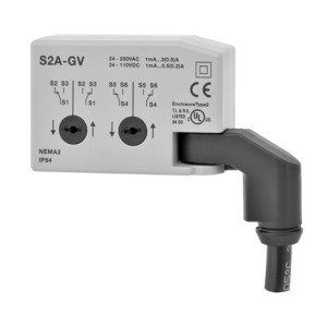 Belimo S2A-GV Globe Valve Auxiliary Switch - 2x SPDT, 3A (0.5A Inductive) @ 250VAC - Perfect for HVAC Control Systems and Industrial Automation