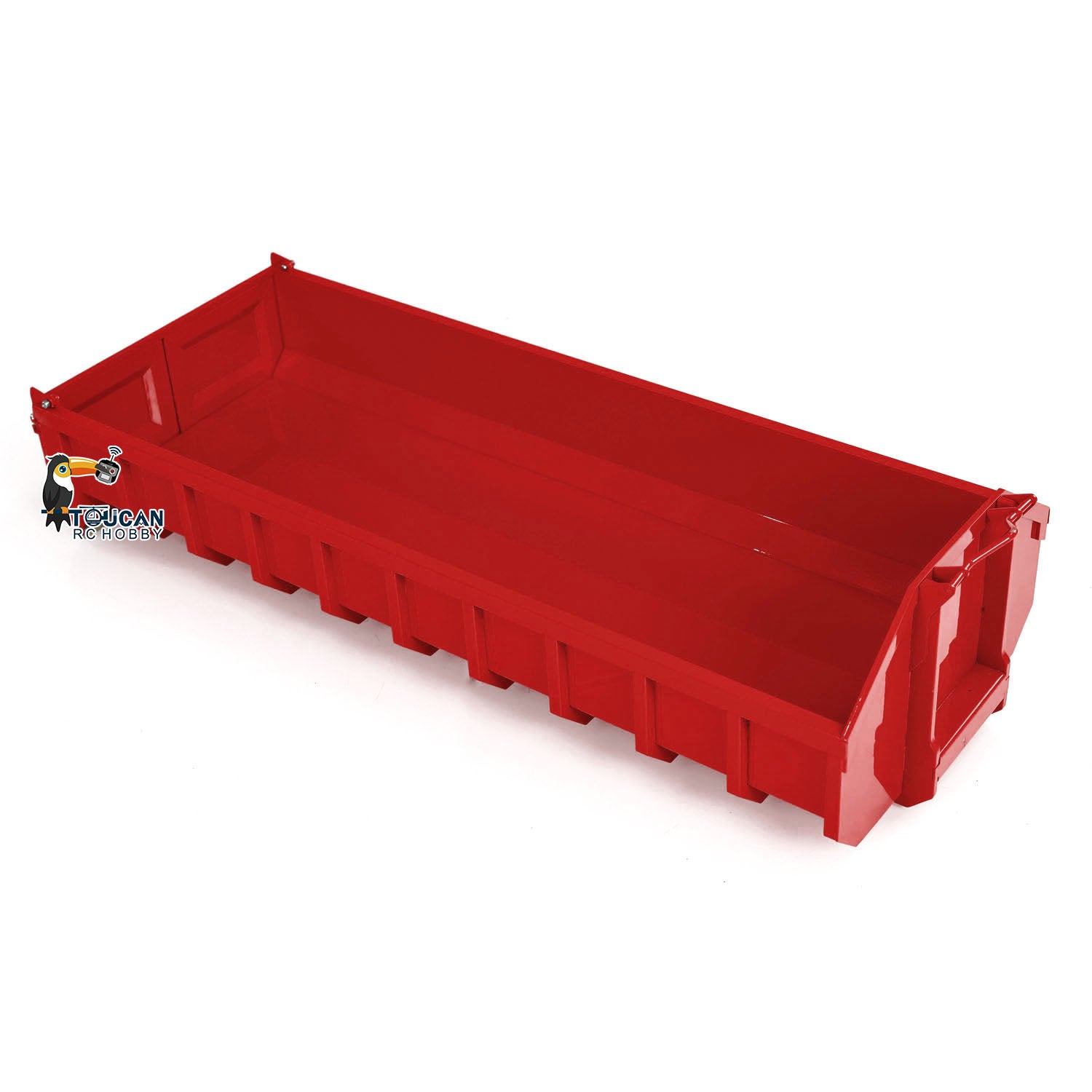 1/14 Scale Painted U-Shaped Short Bucket for 10x10 Hydraulic RC Full Dump Truck & 8x8 Radio Controlled Cars - DIY Model Parts for Construction Simulation & Off-Road Play