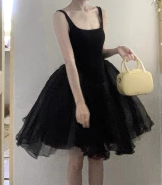 Elegant Black Tulle Short Prom Dress A-Line Homecoming Party Dress J3453 | Perfect for Prom Night, Homecoming Dance, Cocktail Parties & Special Occasions