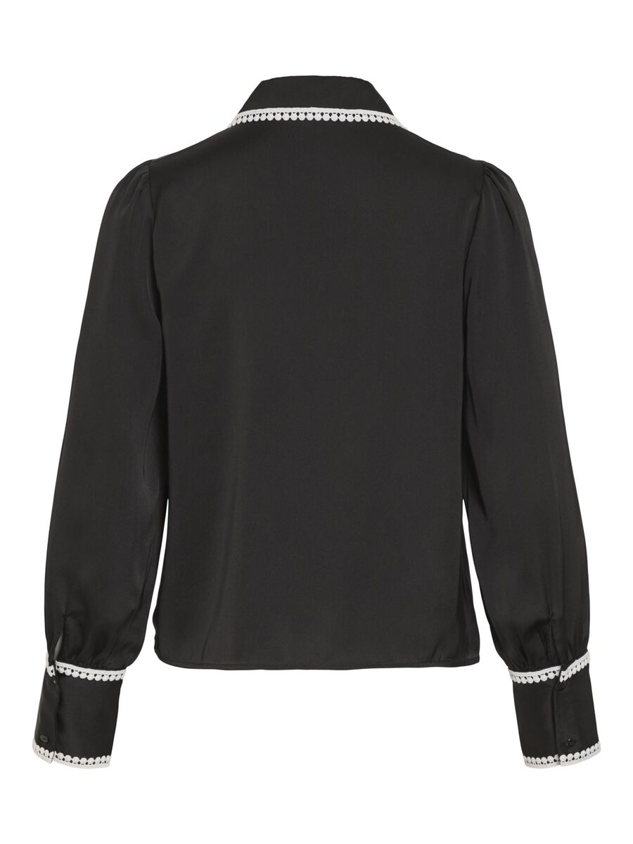 Julia Embroidered Women's Blouse - Elegant Black Floral Embroidered Top for Casual Wear & Office Outfits | Perfect for Date Nights, Work & Special Occasions